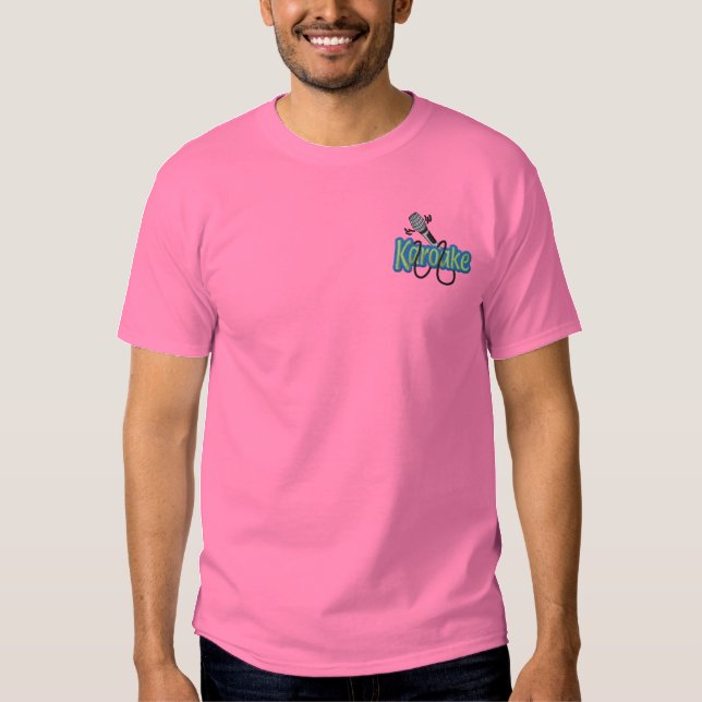 Karaoke Embroidered T-Shirt (Front)