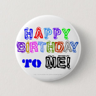 KARAOKE HAPPY BIRTHDAY TO ME! Customize It!-Light Button