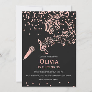 Karaoke Invitation, Karaoke party invitation