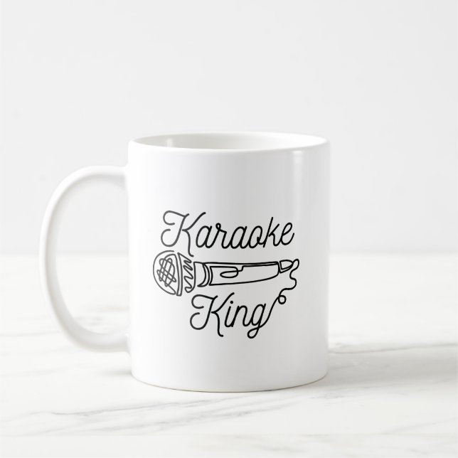 KARAOKE KING COFFEE MUG (Left)