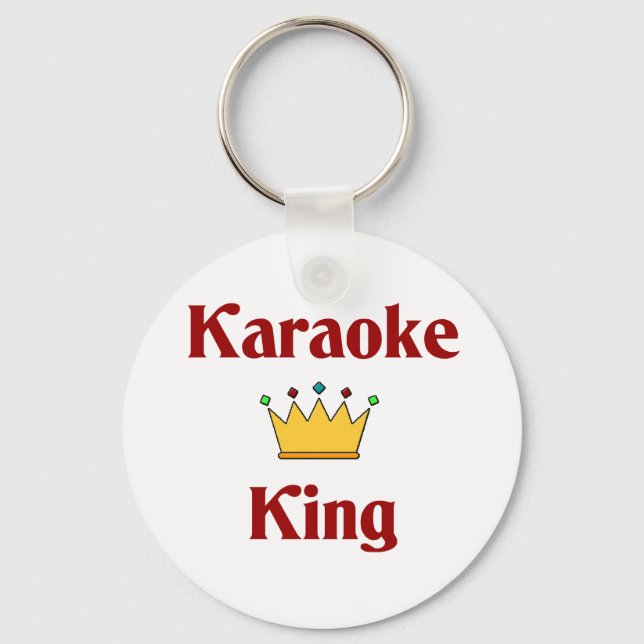 Karaoke King Keychain (Front)