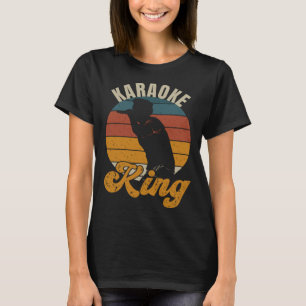 Karaoke King Music Singer Retro Vintage T-Shirt