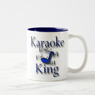 Karaoke King Two-Tone Coffee Mug