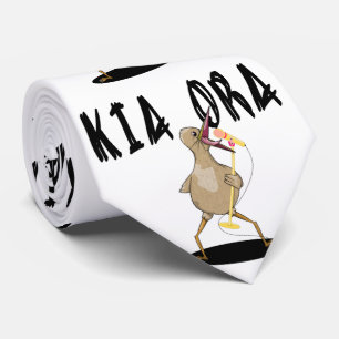 Karaoke Kiwi Neck Tie