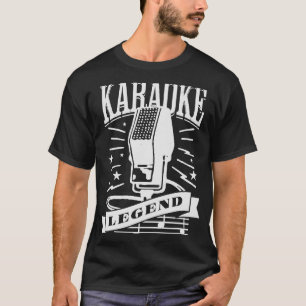 Karaoke legend vintage microphone retro karaoke ni T-Shirt