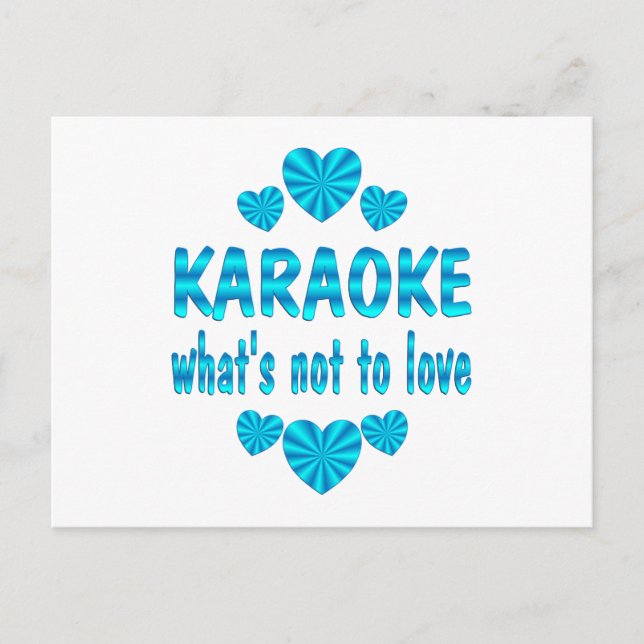 KARAOKE LOVE POSTCARD (Front)