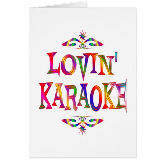 Karaoke Lover Cards (Front)