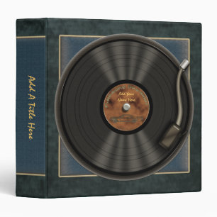 Karaoke LP Vinyl Record 1.5" Avery Binder