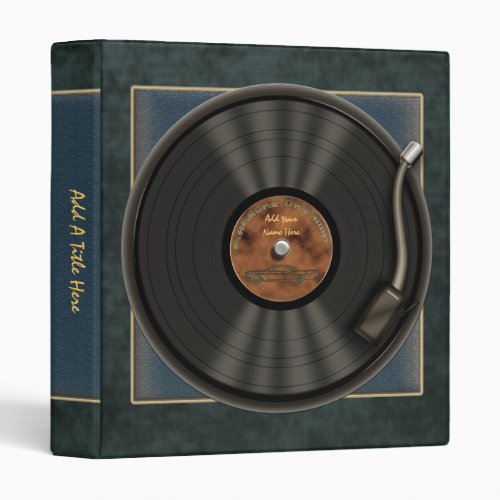 Karaoke LP Vinyl Record  1 Avery Binder