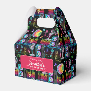 Karaoke Neon Glow Singing Music Party Favor Boxes