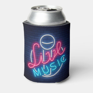 Karaoke Neon Lighting Curved Word  Art Word Text Can Cooler