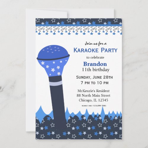 Karaoke Nights Invitation