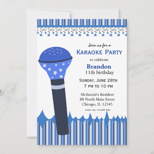 Karaoke Nights Invitation