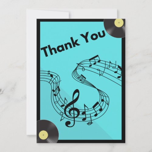 Karaoke Nite Thank You Card