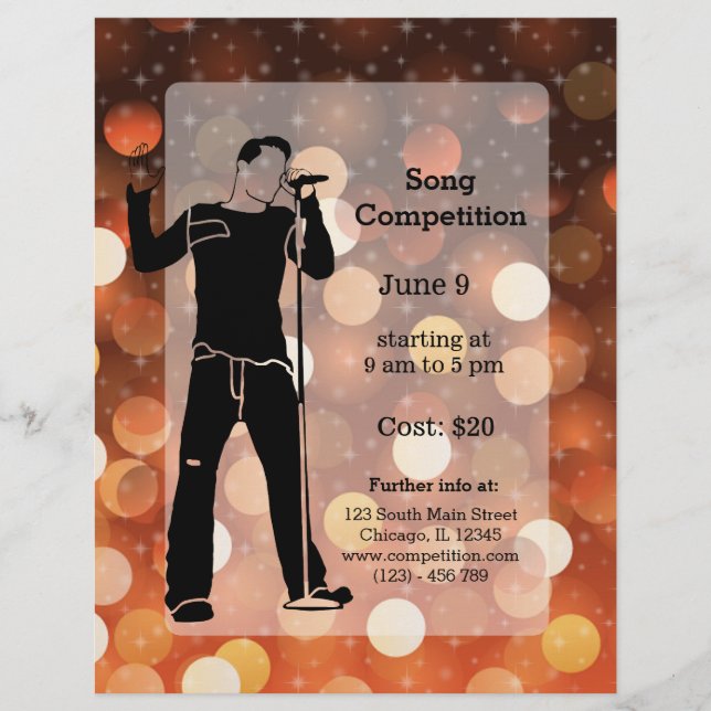 Karaoke party flyer (Front)