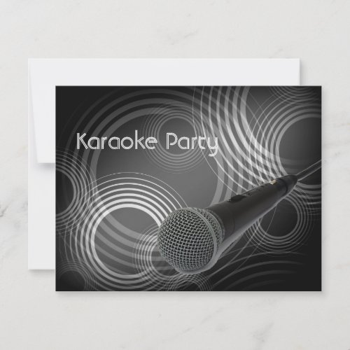 Karaoke Party Invitation