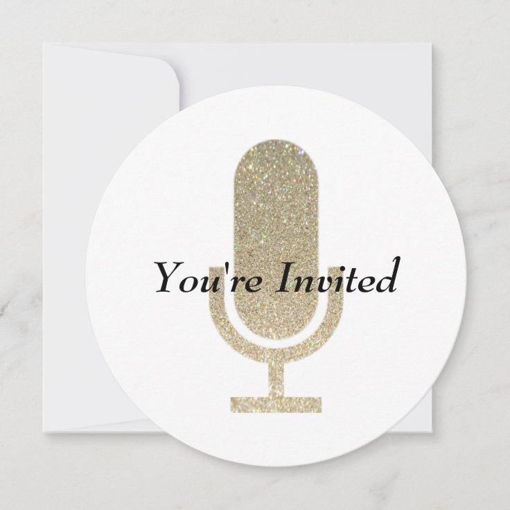 Karaoke Party Invitation Zazzle