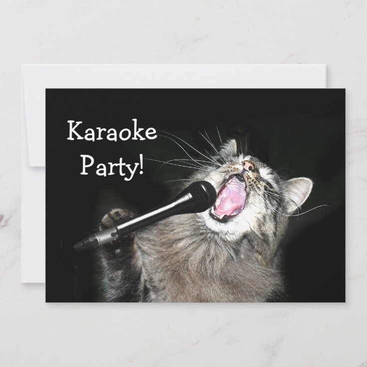 Karaoke Party Invitation Zazzle