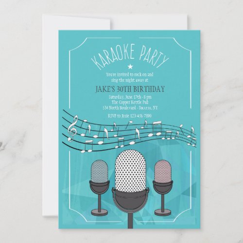 Karaoke Party Invitation