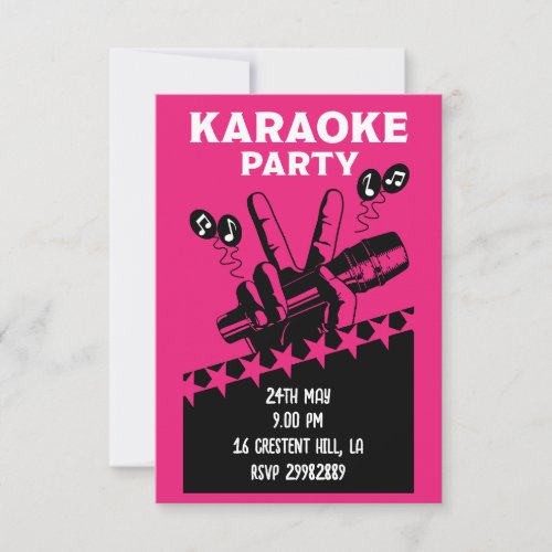 Karaoke Party Invite