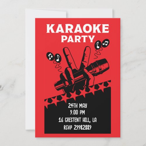 Karaoke Party Invite