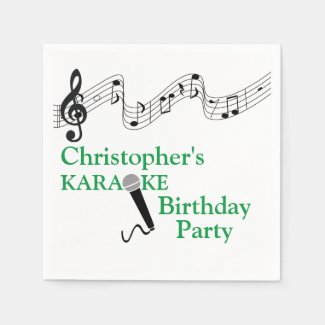 Karaoke Party Musical Scale Microphone Green