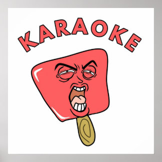Karaoke popsicle poster
