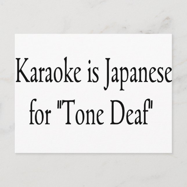 Karaoke Postcard (Front)