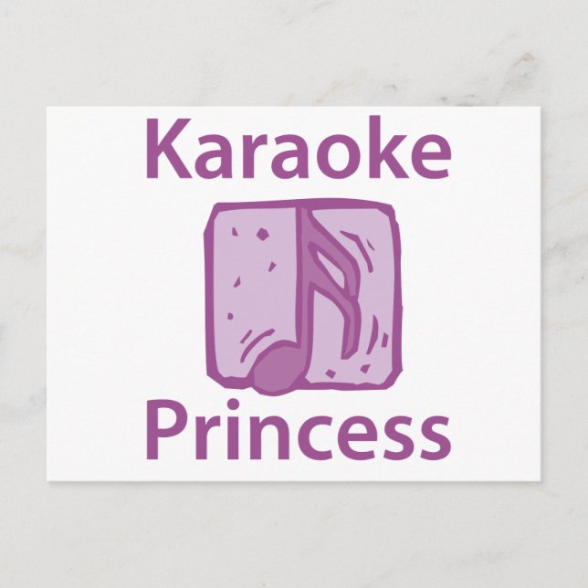 Karaoke Princess Postcard (Front)