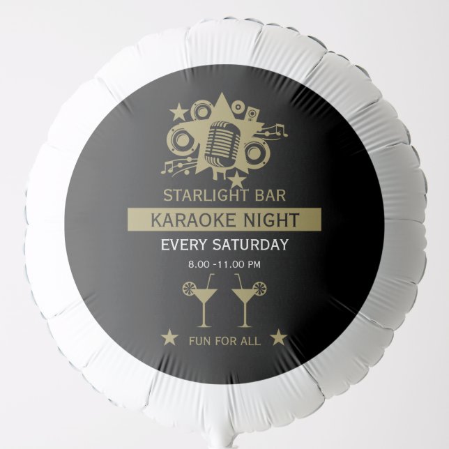 Karaoke Promotion Wall Balloon (Front)