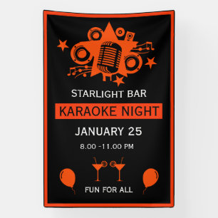 Karaoke Promotion Wall Banner