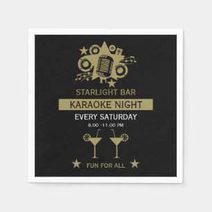 Karaoke Promotion Wall Napkins