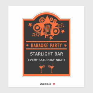 Karaoke Promotion Wall Sticker