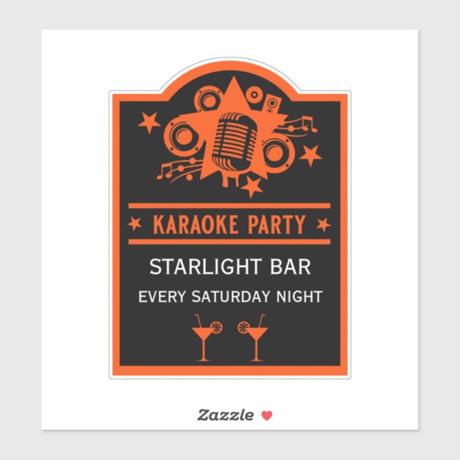 Karaoke Promotion Wall Sticker (Sheet)