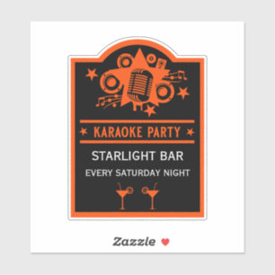 Karaoke Promotion Wall Sticker