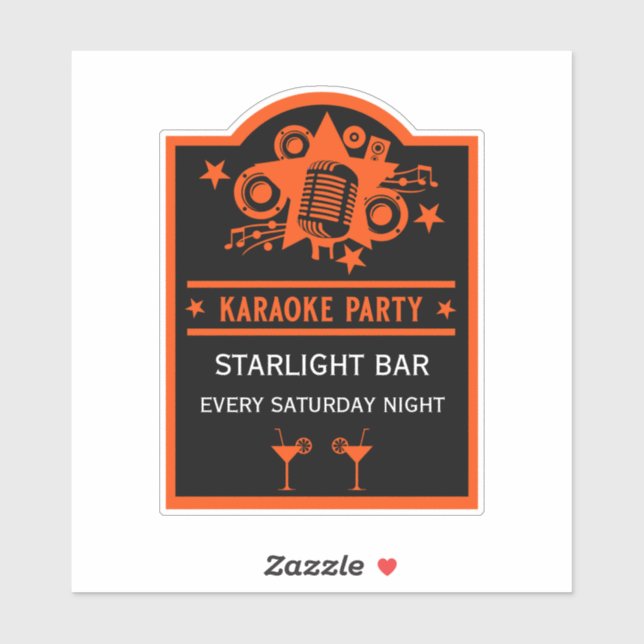 Karaoke Promotion Wall Sticker (Sheet)