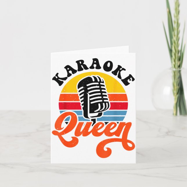 Karaoke Queen  Card (Front)