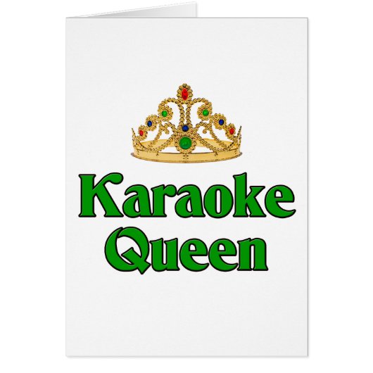 Karaoke Queen Cards (Front)