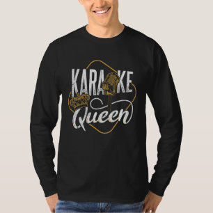 Karaoke queen - rapper singing microphone sounds s T-Shirt