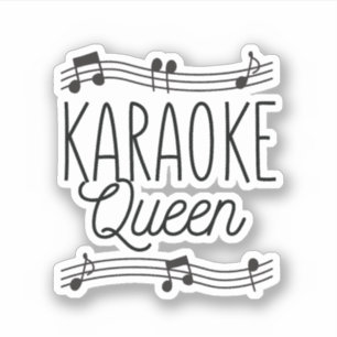 KARAOKE QUEEN  STICKER