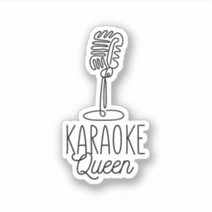 KARAOKE QUEEN STICKER