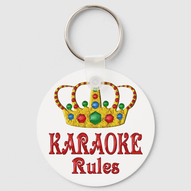 KARAOKE RULES KEYCHAIN (Front)