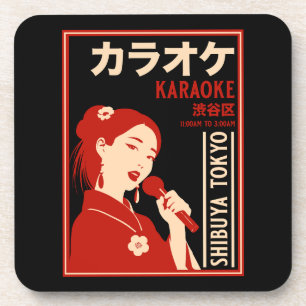 Karaoke Shibuya Tokyo Beverage Coaster
