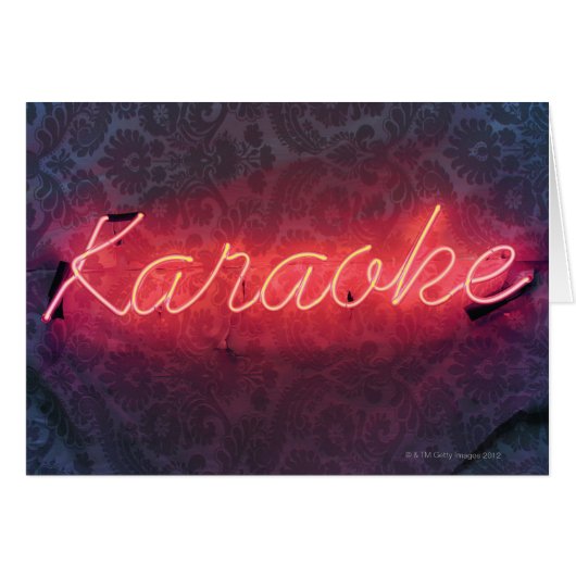 Karaoke Sign Cards (Front Horizontal)