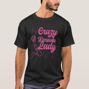 Karaoke Singer 80s Retro Vintage Crazy Karaoke Lad T-Shirt