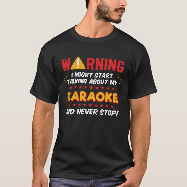 Karaoke Singer Joke Graphic T-Shirt (Front)