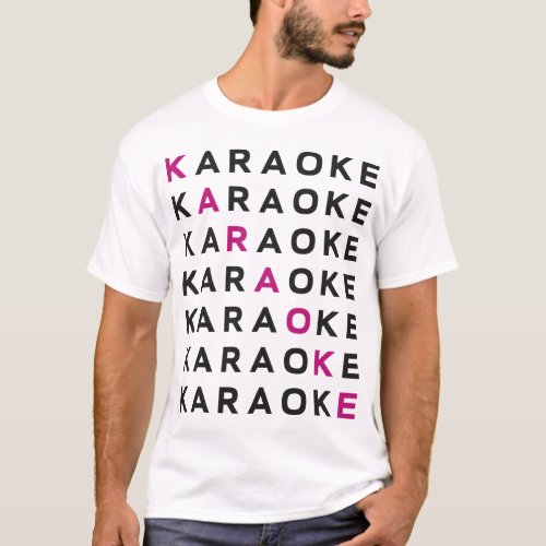 Karaoke Singer Karaoke T_Shirt