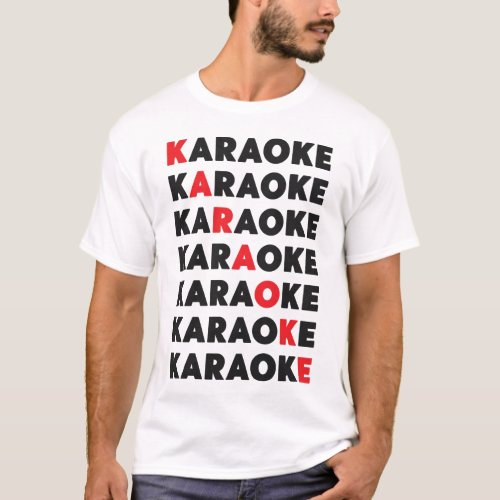 Karaoke Singer Karaoke T_Shirt