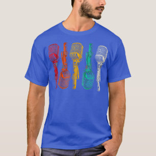 Karaoke Singer Retro Microphone - Funny Vintage T-Shirt