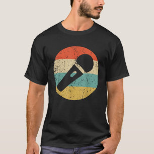Karaoke Singer Retro Microphone T-Shirt
